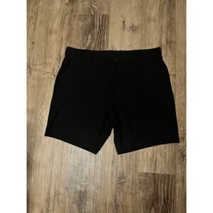 Greg Norman Men's Athletic Flat Front Golf Shorts Black Size 40